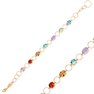 RAINBOW SWAROVSKI TAŞLI GEOMETRİK BİLEKLİK