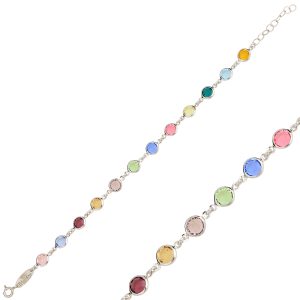 SWAROVSKİ TAŞLI RAİNBOW SU YOLU BİLEKLİK