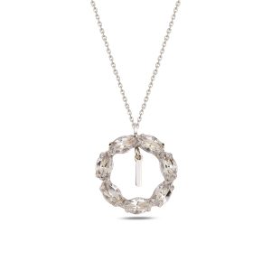 NEPTUN SILVER SWAROVSKI I HARF KOLYE - Görsel 1